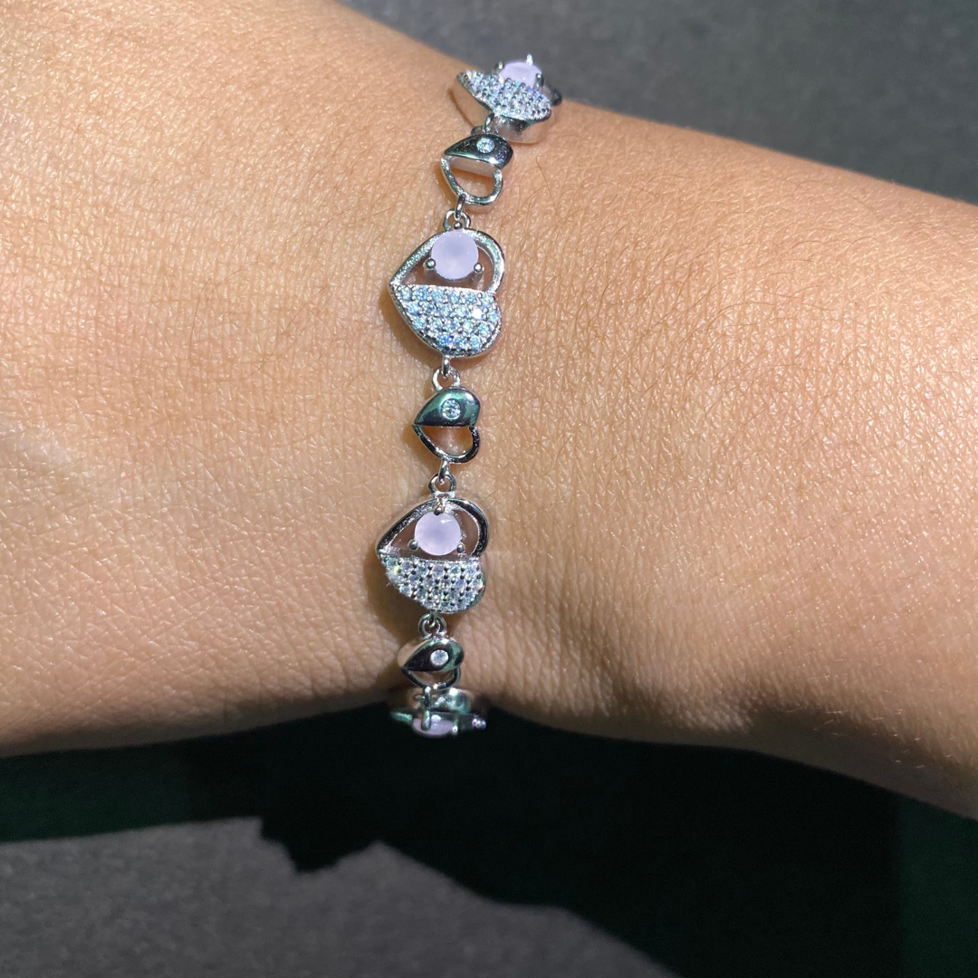 Pink Heart Bracelet