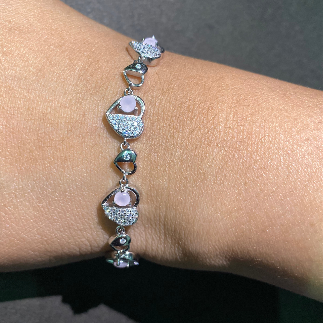 Pink Heart Bracelet