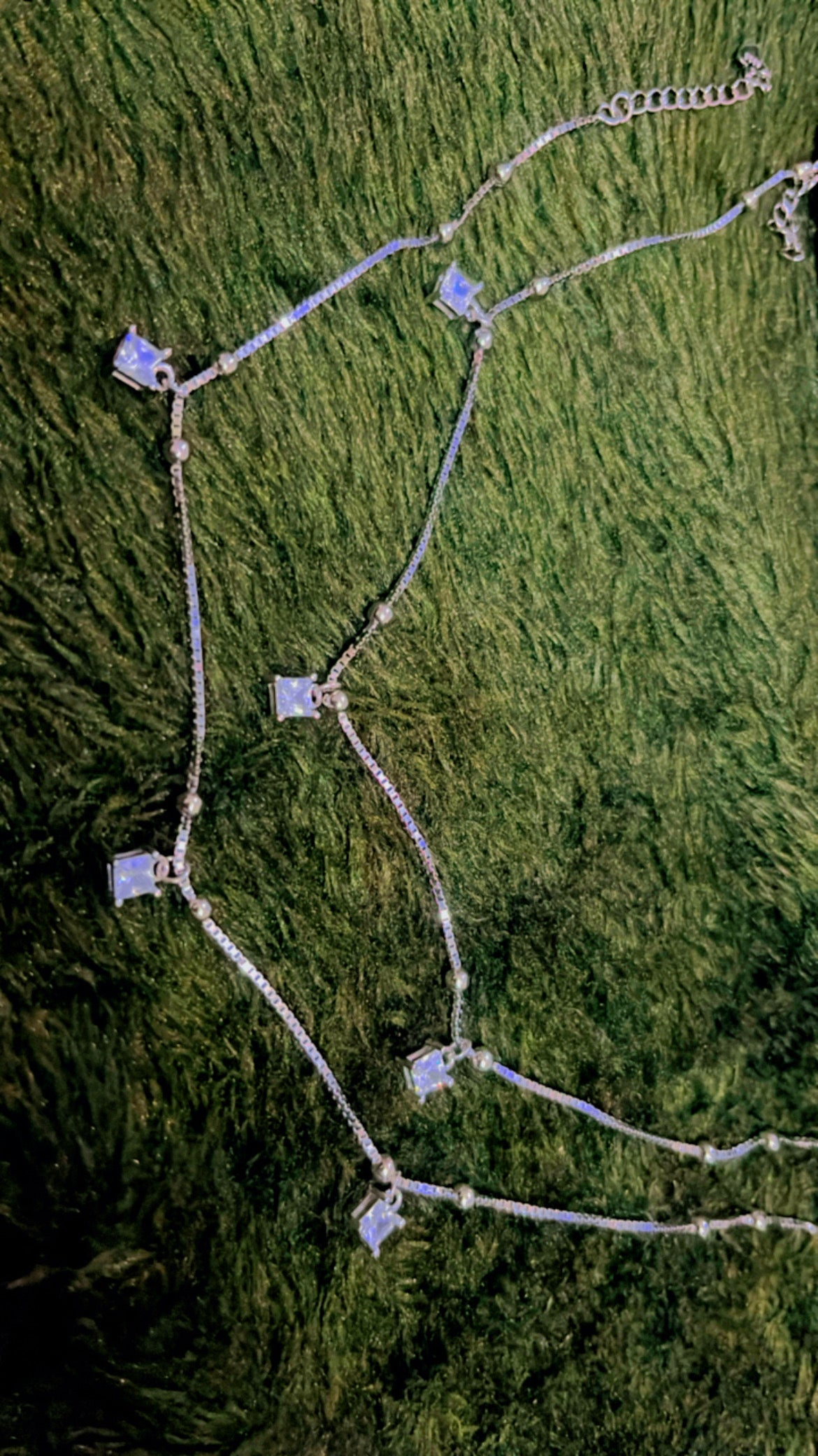 Anklet Square Stone