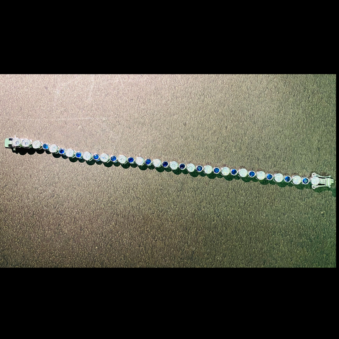Blue & White Bracelet
