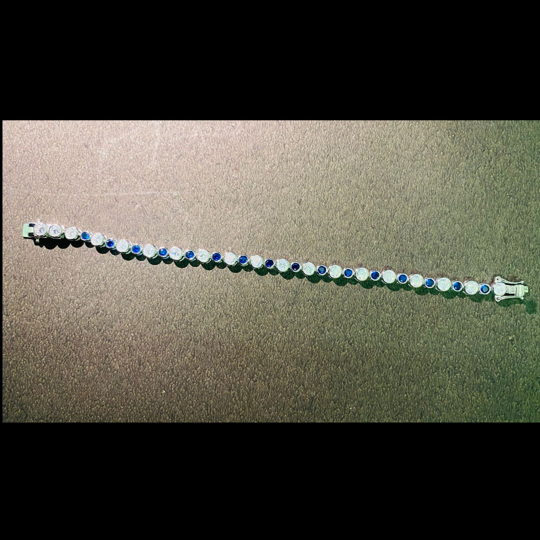 Blue & White Bracelet
