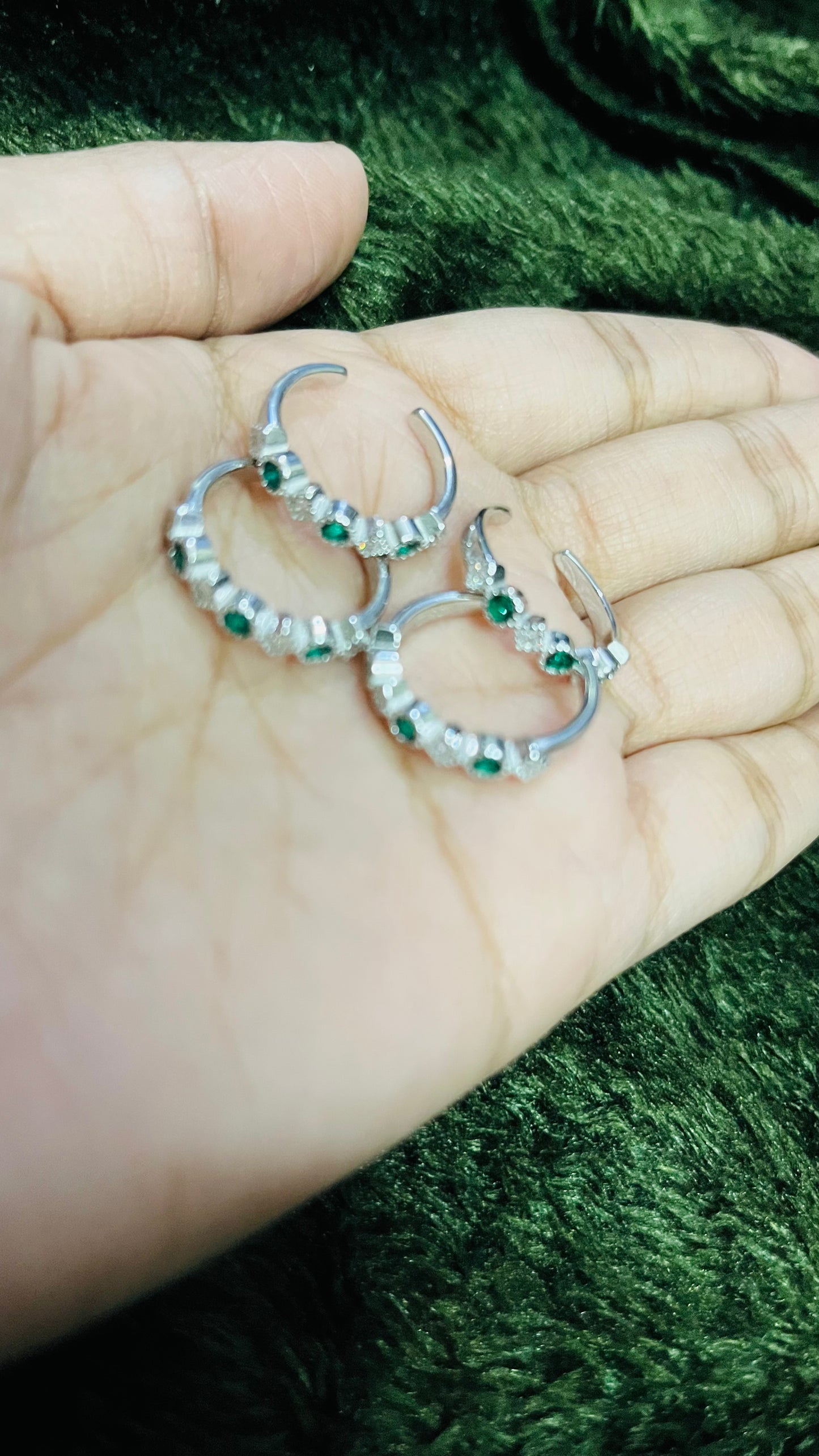 Half toe ring Green