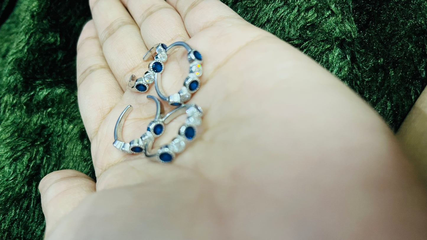 Half toe ring blue