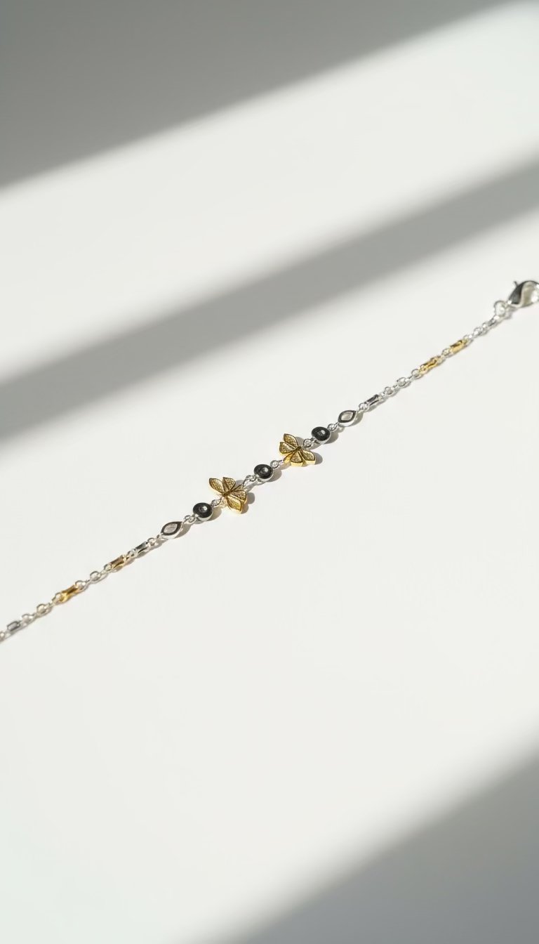 Golden butterfly bracelet