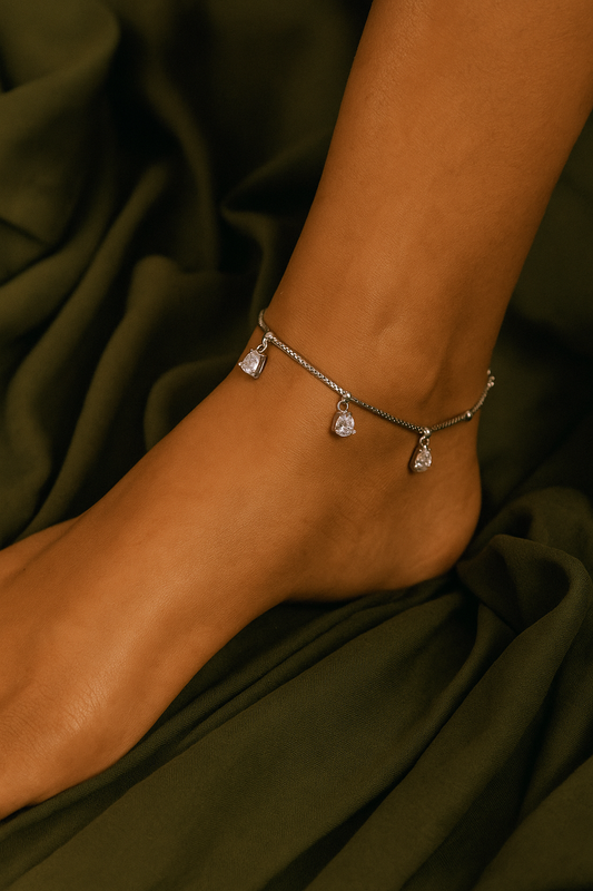 Anklet Square Stone